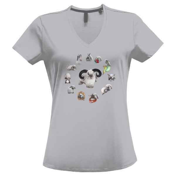 Tričko s potiskem beran králík