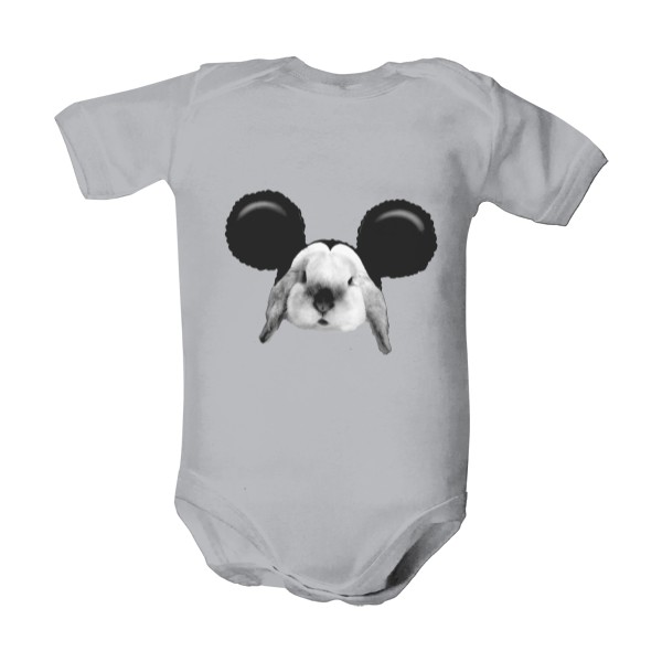 Dětské body  s potiskem Bunny mouse