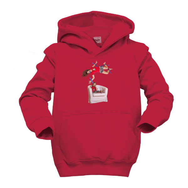 Dětská mikina s kapucí s potiskem dcera a máma