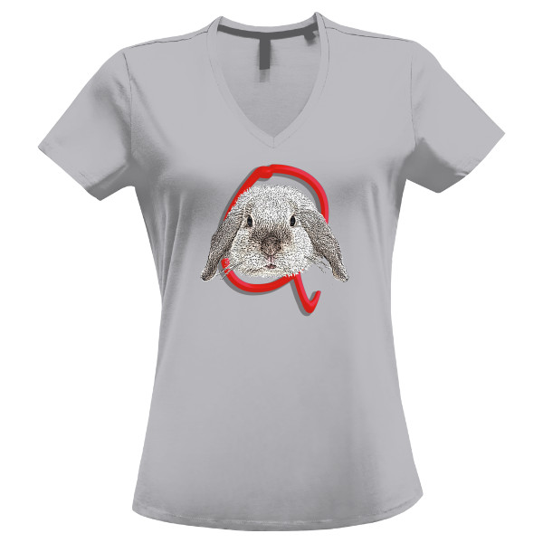 Tričko s potiskem Králík Q